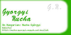 gyorgyi mucha business card