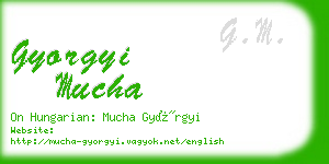 gyorgyi mucha business card